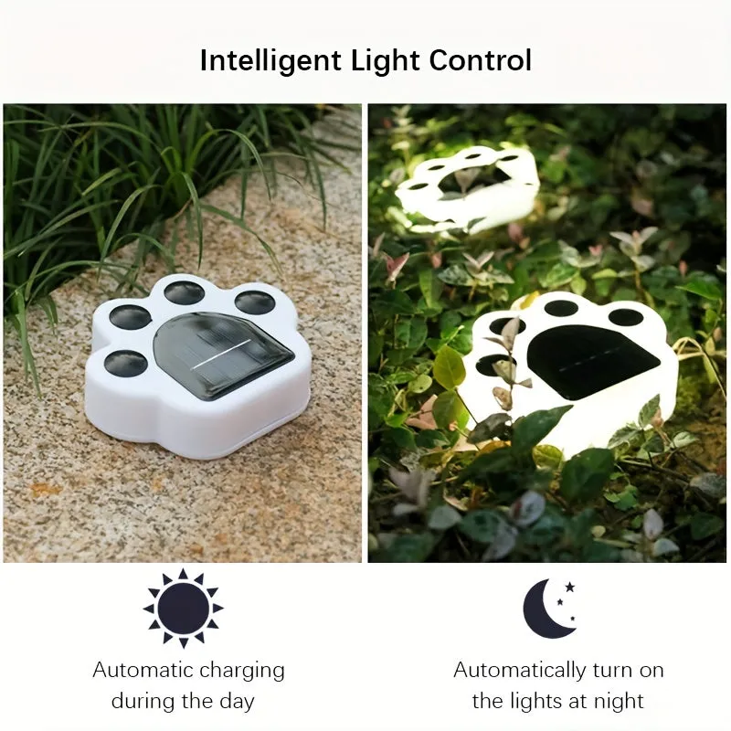 Bear Paw Solar Garden Lights