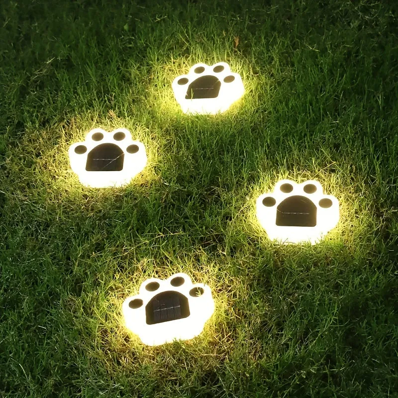 Bear Paw Solar Garden Lights