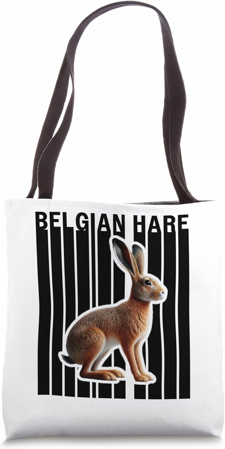Belgian Hare Rabbit Lovers Cute Bunny Tote Bag