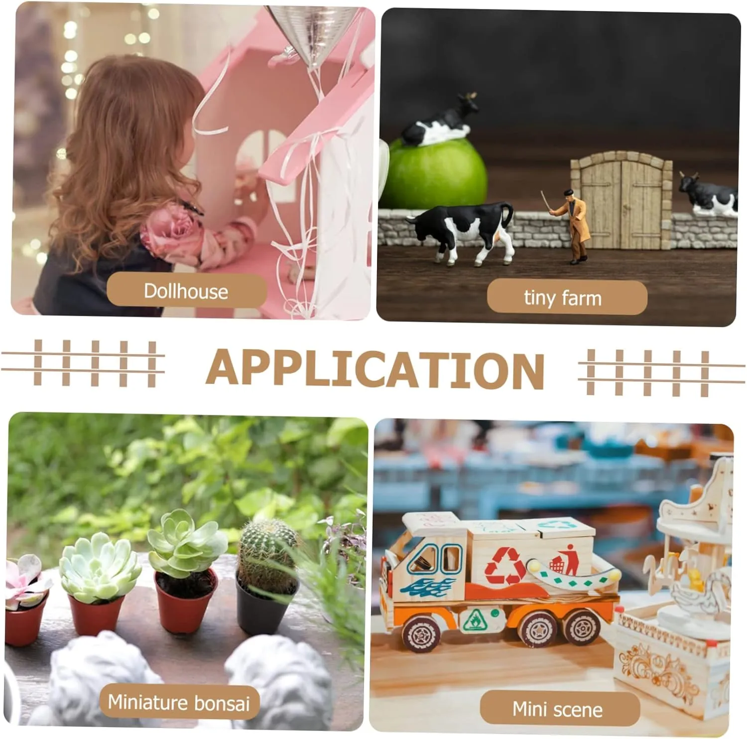 BESPORTBLE 3sets Mini Alloy Watering Can Tin Plant Decor Doll House Accessory Cute Flower Pot for Garden 2pcs*3