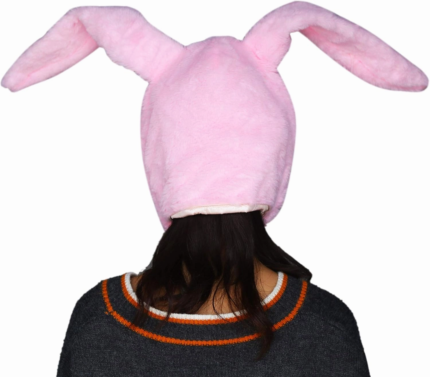 Bestjybt Plush Funny Bunny Rabbit Ears Hood Women Costume Party Hats for Cosplay Halloween