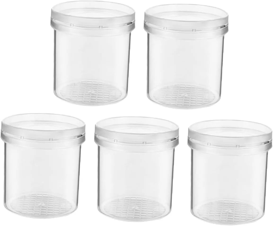 BESTonZON 5pcs Outdoor Viewer Boxes Multi-Function Transparent Insect Observation Jars for Boys and Girls Nature Exploration and Science Learning Collector Kit for Discovery