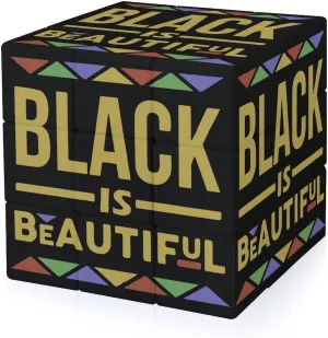 Black is Beautiful Adults 3x3x3 Color-Matching Smooth Fully Printed Cube Gift