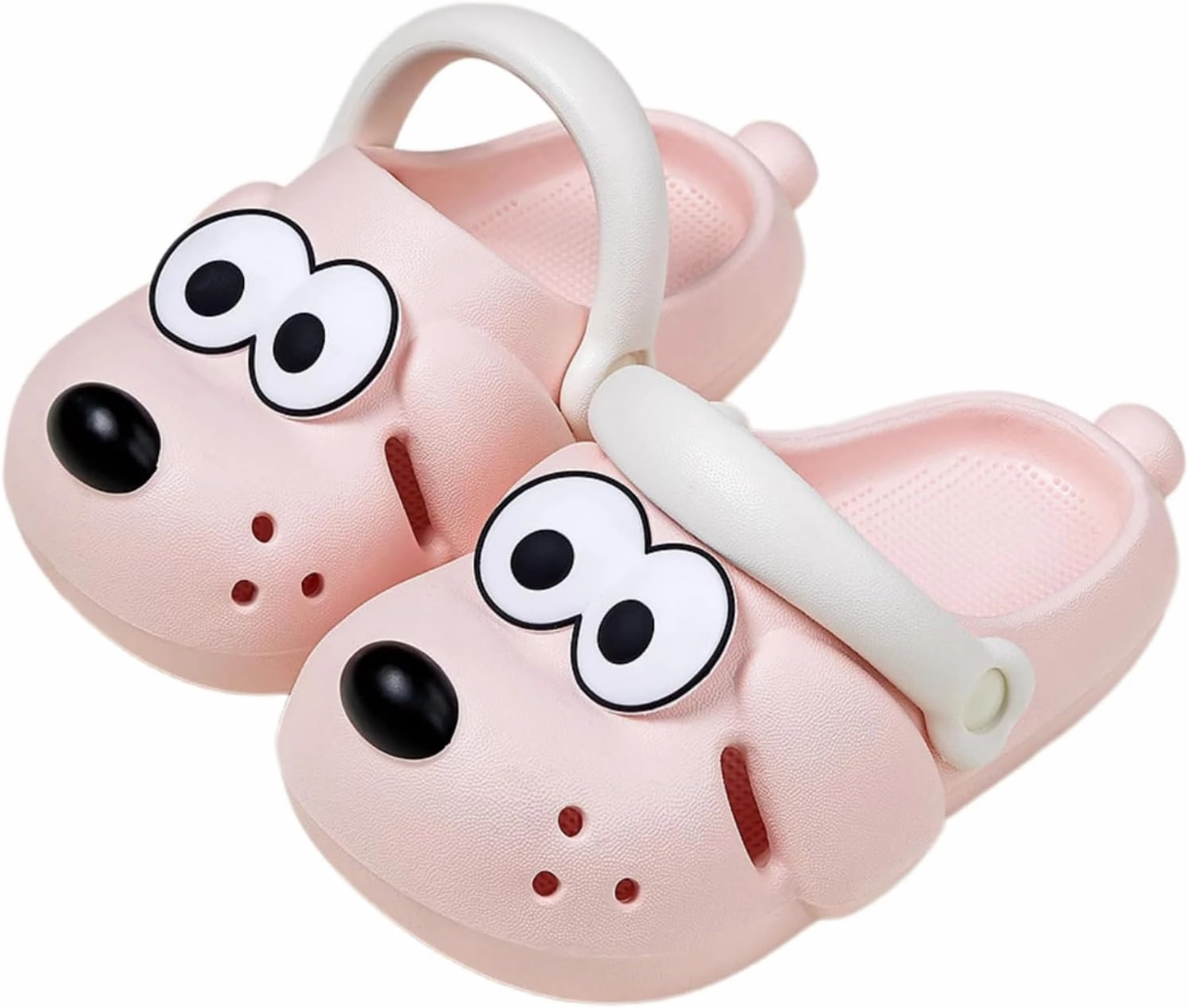 Boys Girls Toddler Summer Slides, Cute Shower Slippers Cartoon Dog Indoor/Outdoor Bath Shoes for Kids