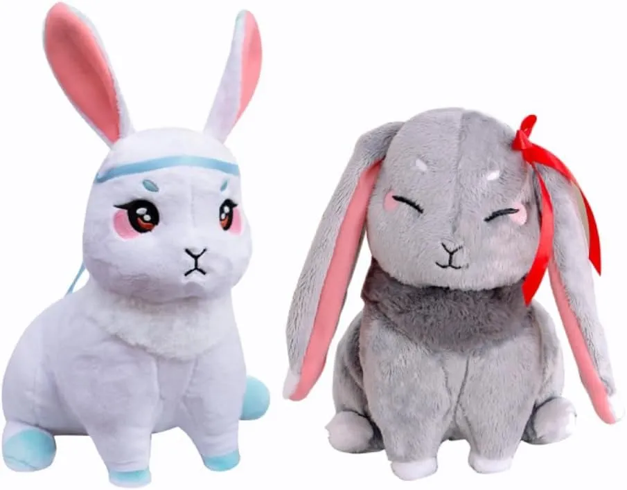 Bunny Stuffed Animals Anime Plush Toys Easter Rabbit Stuffed Animal Decoration for Anime Fans Gifts 2pcs