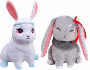 Bunny Stuffed Animals Anime Plush Toys Easter Rabbit Stuffed Animal Decoration for Anime Fans Gifts 2pcs