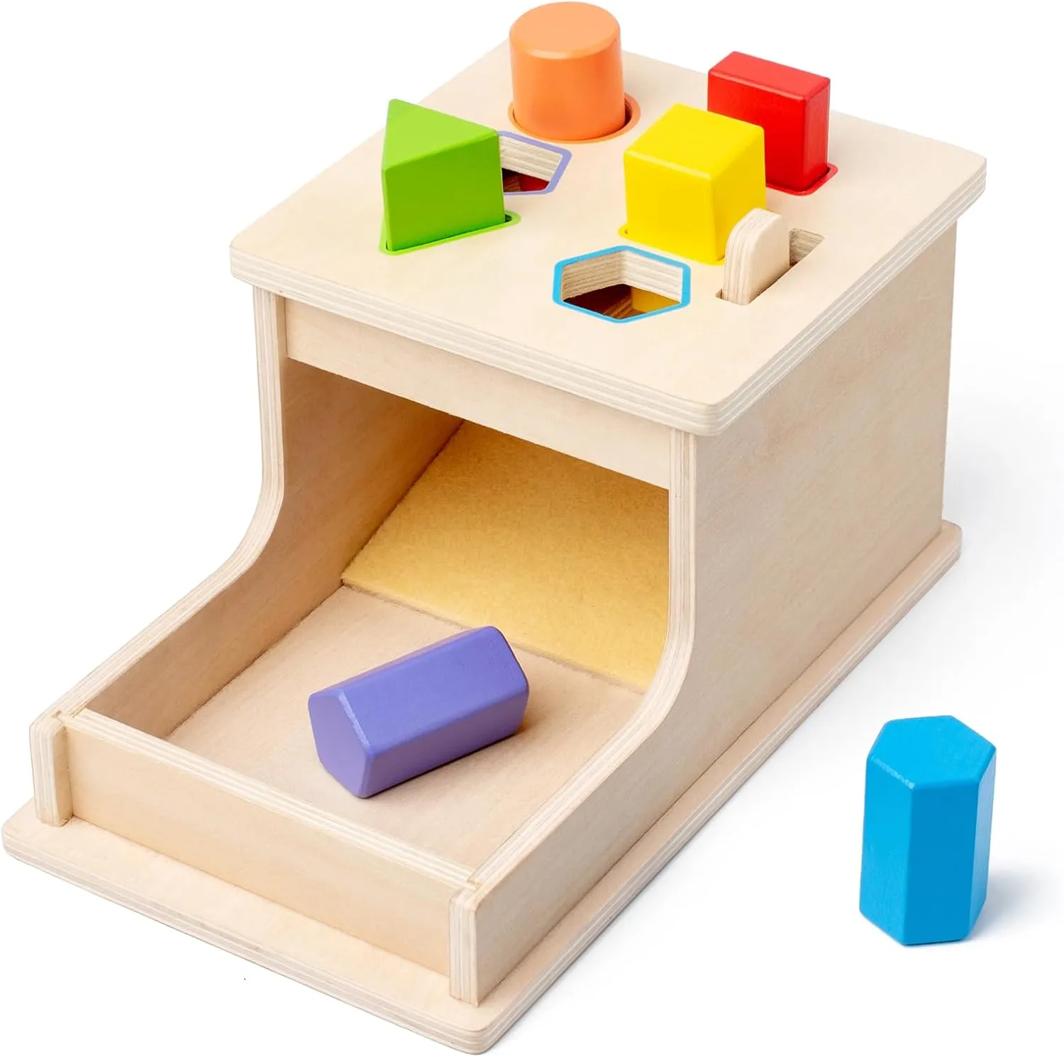 Busy edition Montessori Toys for Babies 6-12 Months, Wooden Object Permanence Box for Babies, 9 Month Old Baby Toddlers, Preschool Developmental for Infants, 1 Year Old Girls Boys