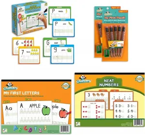Channie's Begin Learning with Ease for Special Needs Jumbo Blocks Kit, Pre-K, K, Dyslexia, Dysgraphia, ADHD, and Autism