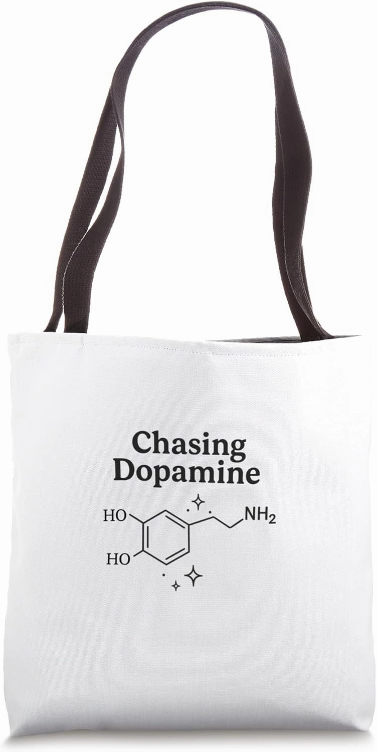 Chasing Dopamine Molecule Chemistry Lover Science Biology Tote Bag