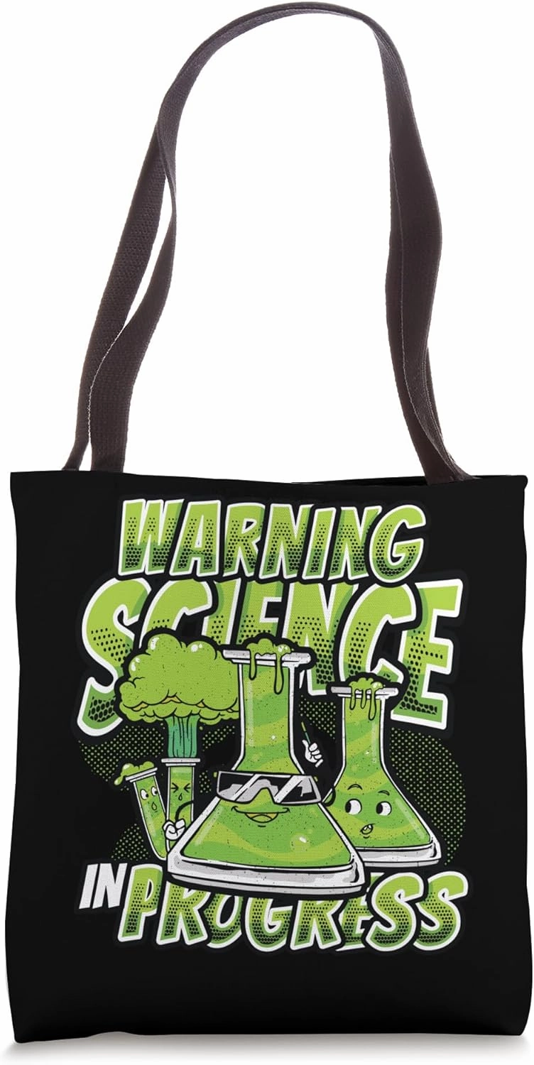Chemist Warning Science In Progress Chemistry Tote Bag