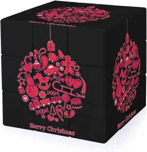 Christmas Ball Adults 3x3x3 Color-Matching Smooth Fully Printed Cube Gift