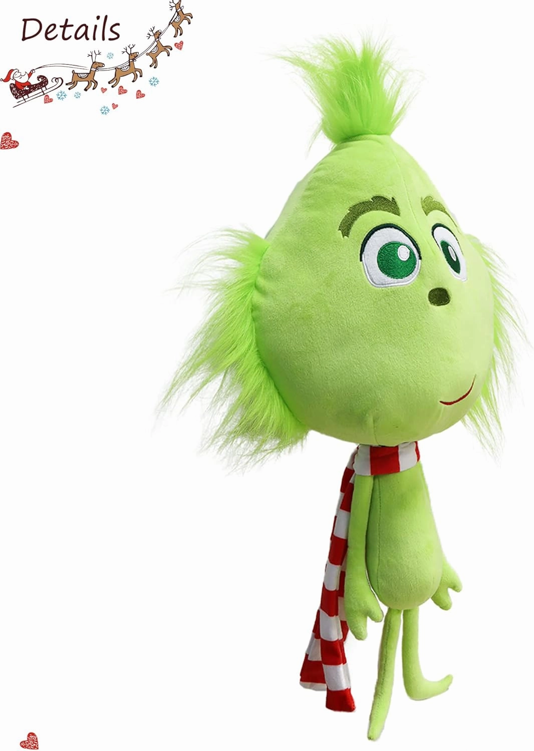 Christmas Green Monster Plush Toys, Dog Plush, Delightful Gift for Children, Christmas Decorations