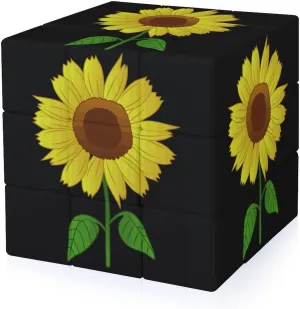 Clip Art Sunflower Adults 3x3x3 Color-Matching Smooth Fully Printed Cube Gift