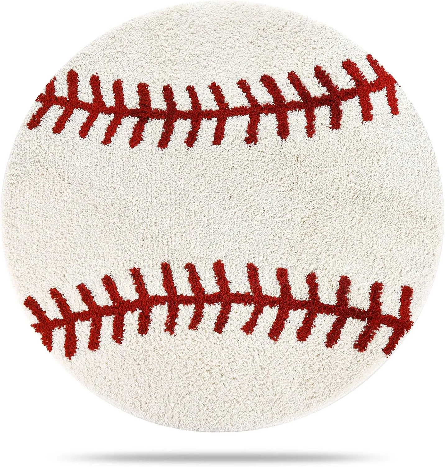 Cool Baseball Rug for Men Room Decor 36" Non Slip Kid Rug for Aesthetic Bathroom & Area Rugs Fun Decor Microfiber Fluffy for y2k Room Decor