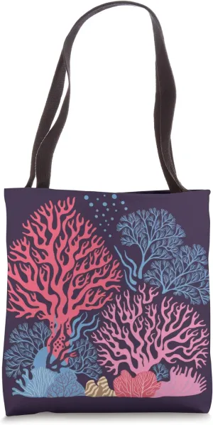 Coral Sea Ocean Plankton Pattern Turquoise Science Tote Bag