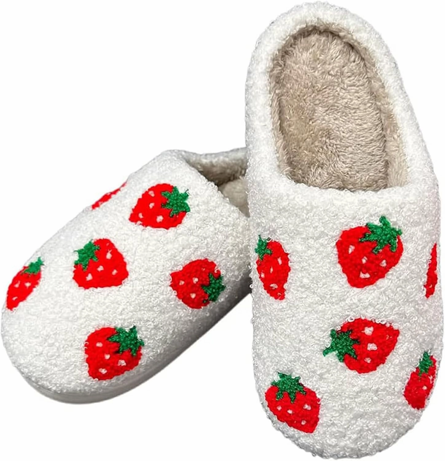 Cowboy Boot And Cowgirl Hat Slippers For Women Men Cute Strawberry Slippers Cozy Couple Indoor Outdoor House Slippers
