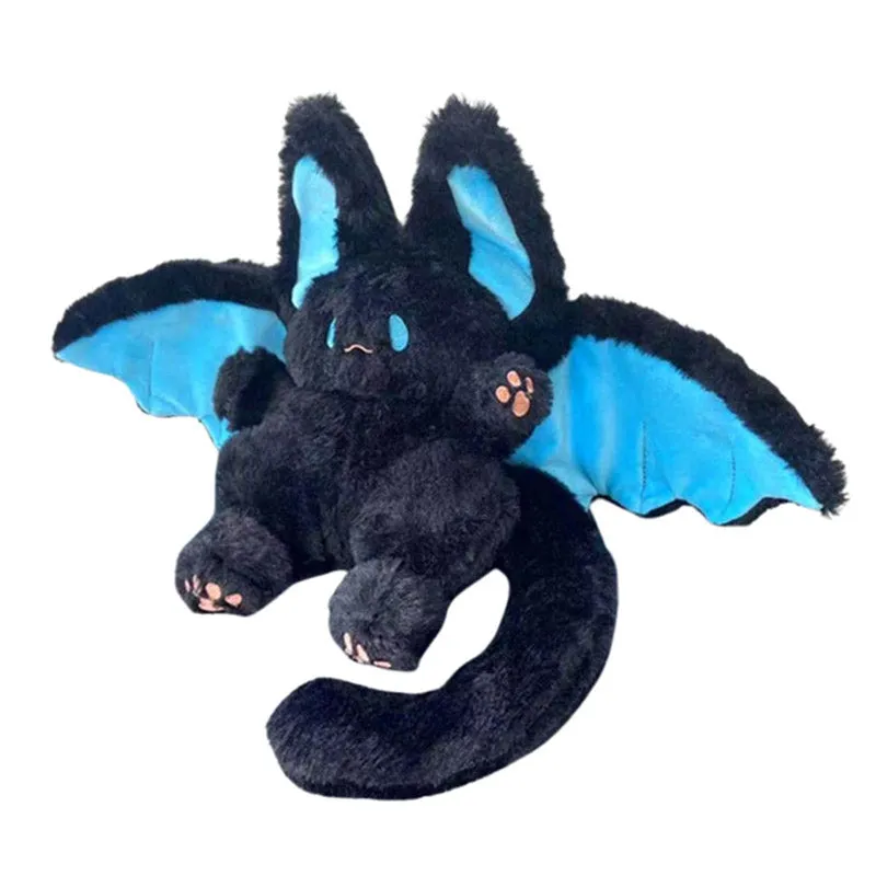 Cute Black Bat Bunny Plush Toy