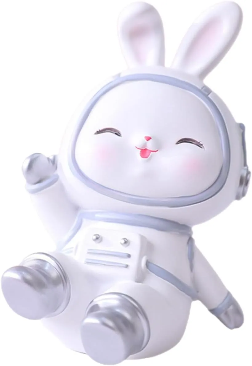 Cute Bunny Shaped Coin Piggy Bank for Fun Cartoon Coin Container Bunny Decor for Home Present for Encourage Saving Habits