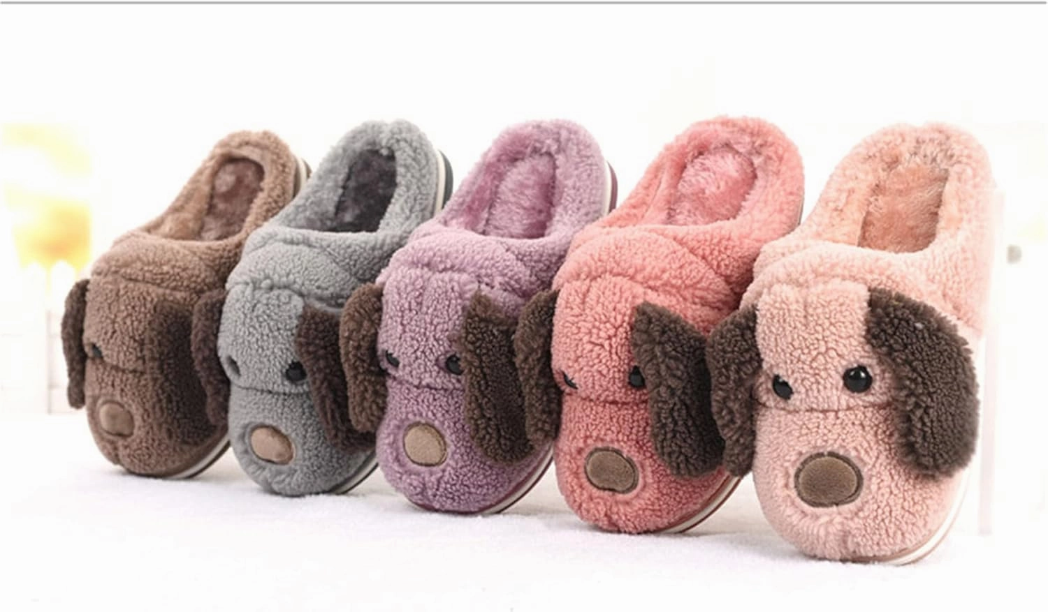 Cute Dog slippers Cartoon animal slippers Women slippers Men slippers Winter slippers Plush slippers home slippers Warm slippers Soft comfortable