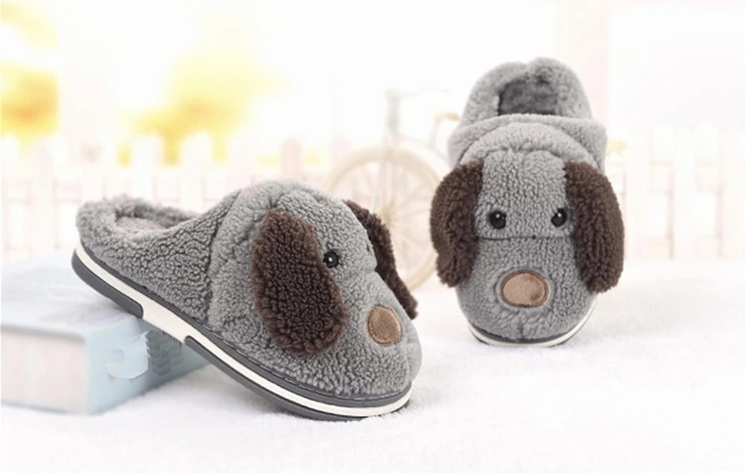Cute Dog slippers Cartoon animal slippers Women slippers Men slippers Winter slippers Plush slippers home slippers Warm slippers Soft comfortable