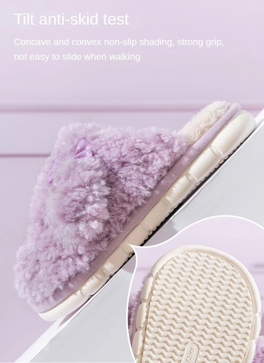 Cute Furry Slippers - Women's Winter & Autumn Couple Slippers with PVC Soles, Plush Uppers. Keep Feet Warm & Cozy!