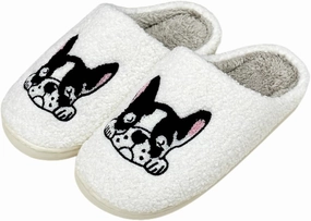 Cute House Slippers for Women Men Fluffy Plush Warm Animal Slippers Winter Comfy Bedroom Shoes
