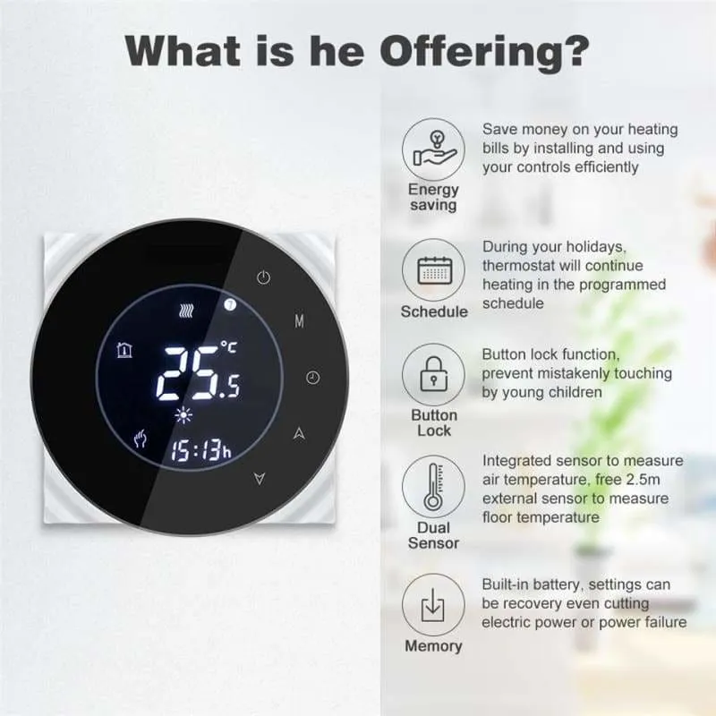 Digital Wifi Smart Thermostat