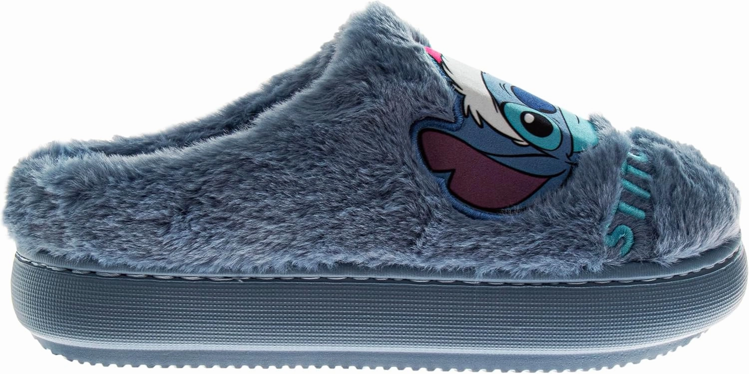 Disney Lilo and Stitch Women's Slippers - Easter Plush, Fuzzy, Gifts for Mother's Day House Slippers (Size 5-10 Womens)