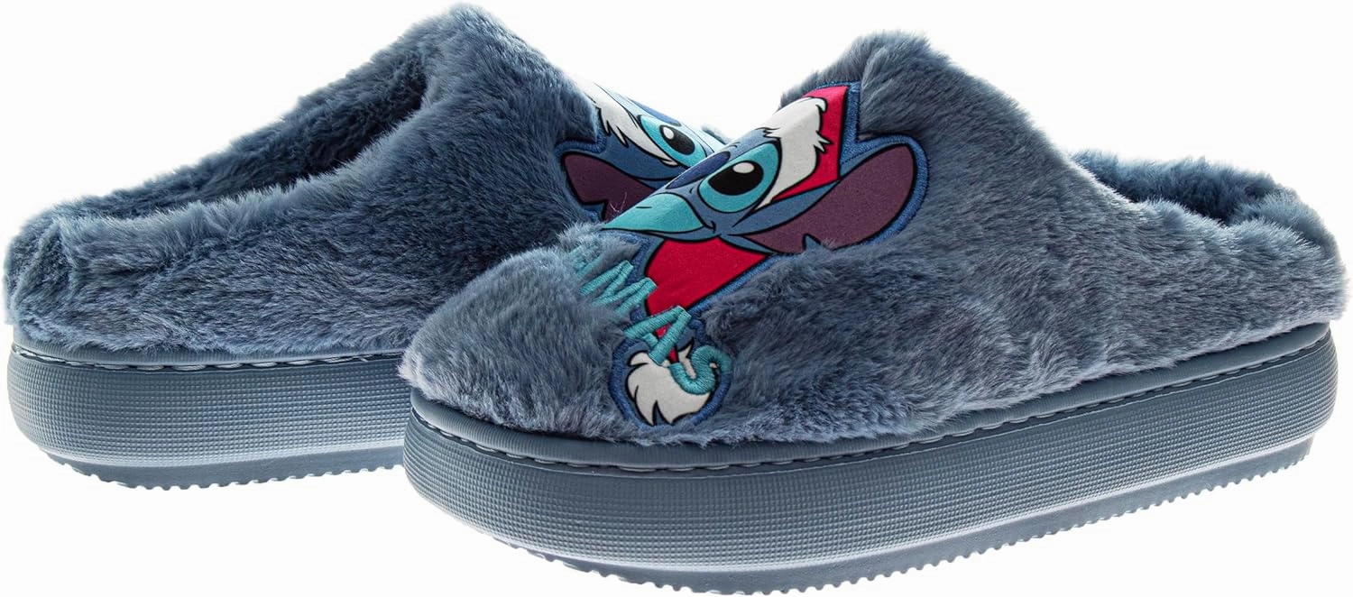 Disney Lilo and Stitch Women's Slippers - Easter Plush, Fuzzy, Gifts for Mother's Day House Slippers (Size 5-10 Womens)