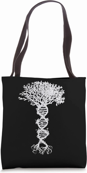 DNA Tree of Life Science Genetics Biology Genealogy Genes Tote Bag