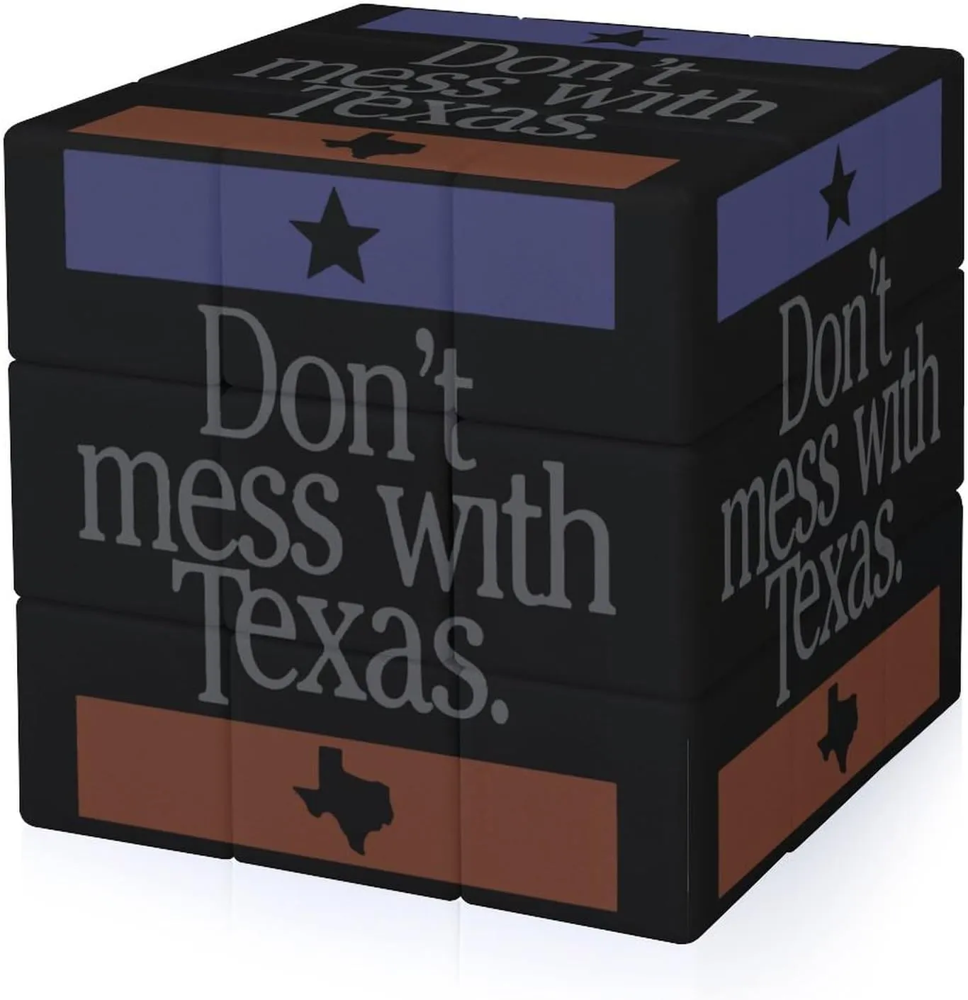 Don T Mess with Texas Adults 3x3x3 Color-Matching Smooth Fully Printed Cube Gift