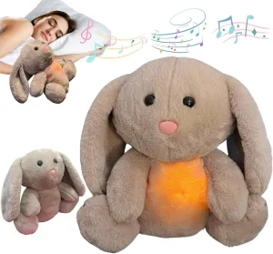 Easter Anxiety Relief Koala Bunny, Breathing Teddy Anxiety Bear with Calming Music, Lights, Sleeping Otter Plush, Soothing Bunny for Adults & Kids, Stress Relief Stuffed Animal