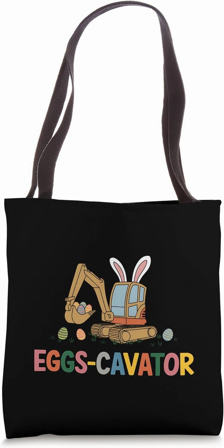 Easter Eggscavator Excavator Operator Funny Easter Sunday Tote Bag