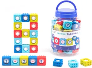 Educational Insights Number BubbleBrix - Toddler Learning Toys, Learn Numbers, Fidget Popper Learning Toys, Gift for Kids Ages 3 