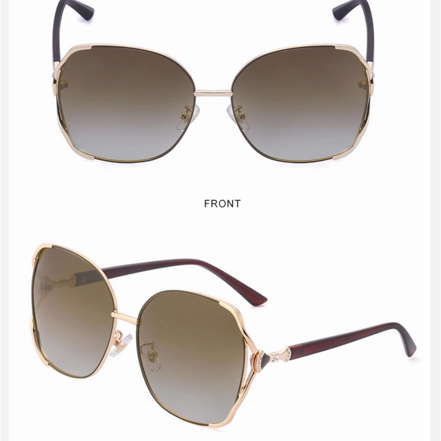 Elegant Frame Woman Trendy Fashion Sunglasses