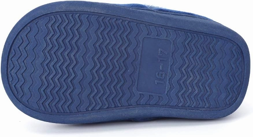 ESTAMICO Girls Cute Cartoon Slippers with Memory Foam Kids Plush Warm Winter House Shoes