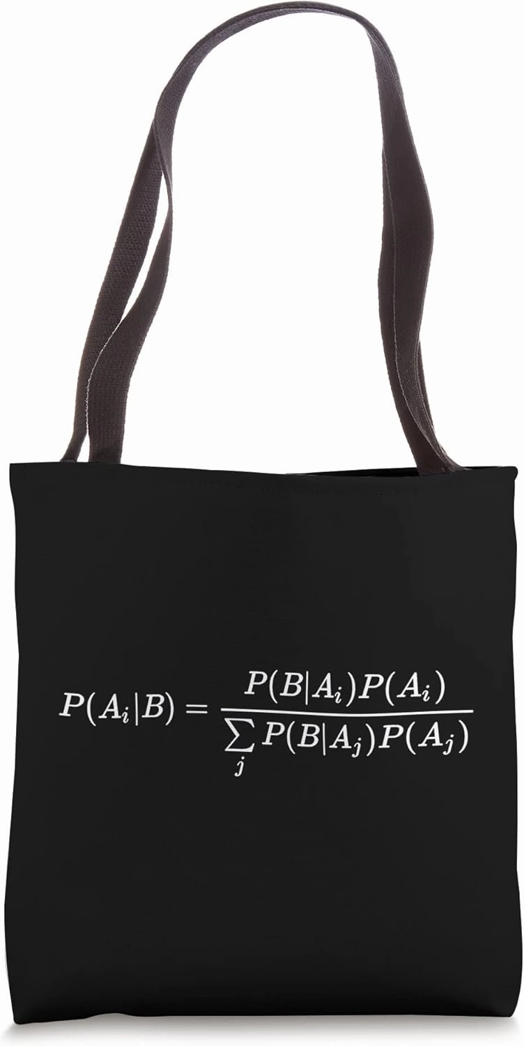 extended Bayes theorem, probability theory, math and science Tote Bag