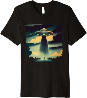extraterrestrial Alien science fiction Ufo flying saucer Premium T-Shirt