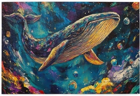 Fantasy Big Fish, 1000-Piece Wooden Jigsaw Puzzles for Adults, Oil Painting Style Design, Classic Marine Life Puzzle, Creative Entertainment Game, Exercise Patience and Hands-On Ability