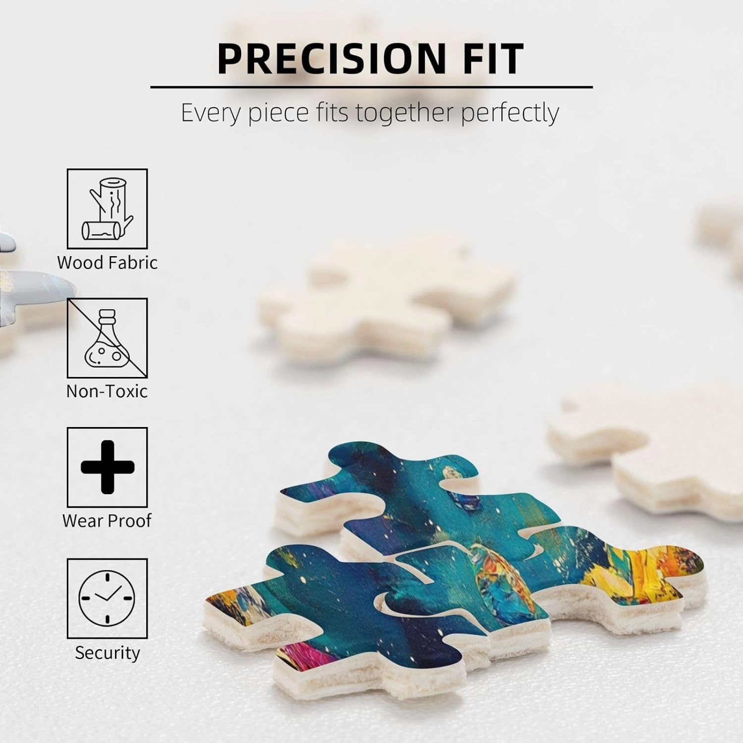 Fantasy Big Fish, 500-Piece Wooden Jigsaw Puzzles for Adults, Oil Painting Style Design, Classic Marine Life Puzzle, Creative Entertainment Game, Exercise Patience and Hands-On Ability