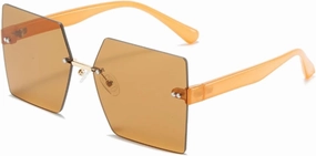 Fashion Luxury Rimless Sunglasses Women and Men Outdoors Travel Driving Shade Sun Glasses Uv400