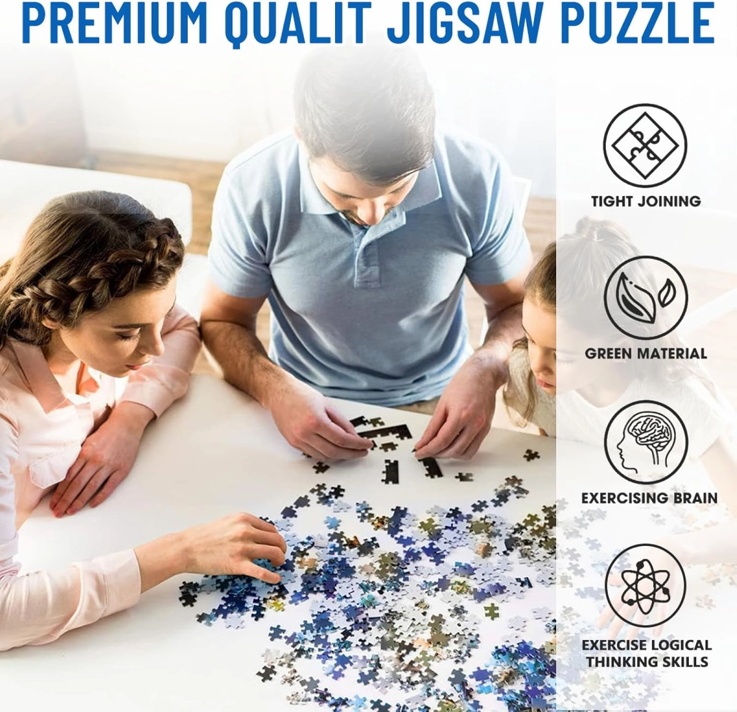 Fish Swimming in The Water Jigsaw Puzzles for Adults -DIY Home Decor Educational Toy Difficult Puzzle Family Game Gifts for Teenagers 500 Piece