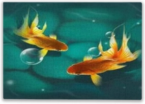 Fish Swimming in The Water Jigsaw Puzzles for Adults -DIY Home Decor Educational Toy Difficult Puzzle Family Game Gifts for Teenagers 500 Piece
