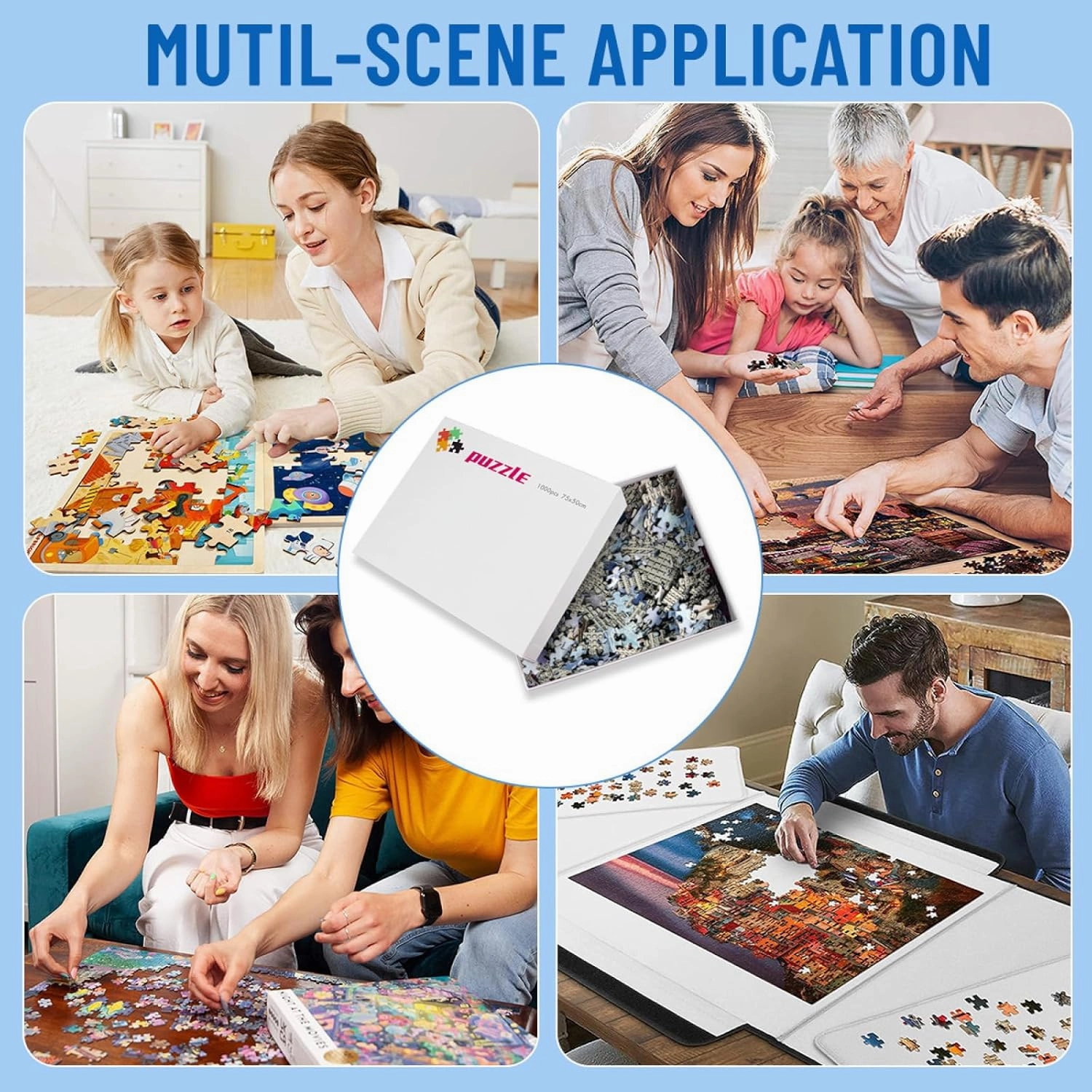 Fish Swimming in The Water Jigsaw Puzzles for Adults -DIY Home Decor Educational Toy Difficult Puzzle Family Game Gifts for Teenagers 500 Piece