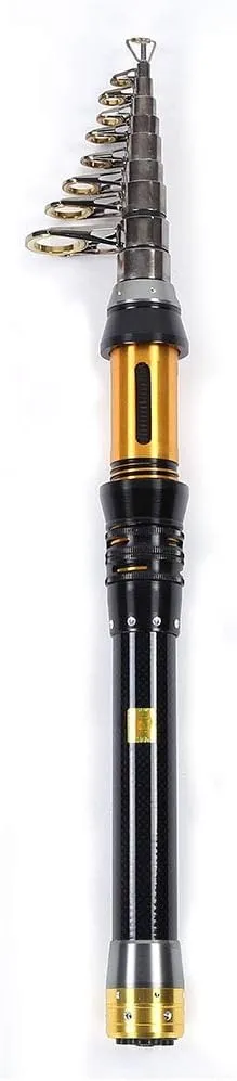 Fishing Rod, Fishing Stick Mini Portable Sea Fishing Carbon Rod Fishing Rod Telescope Fishing Rod Telescopic Ceramic Wire Ring