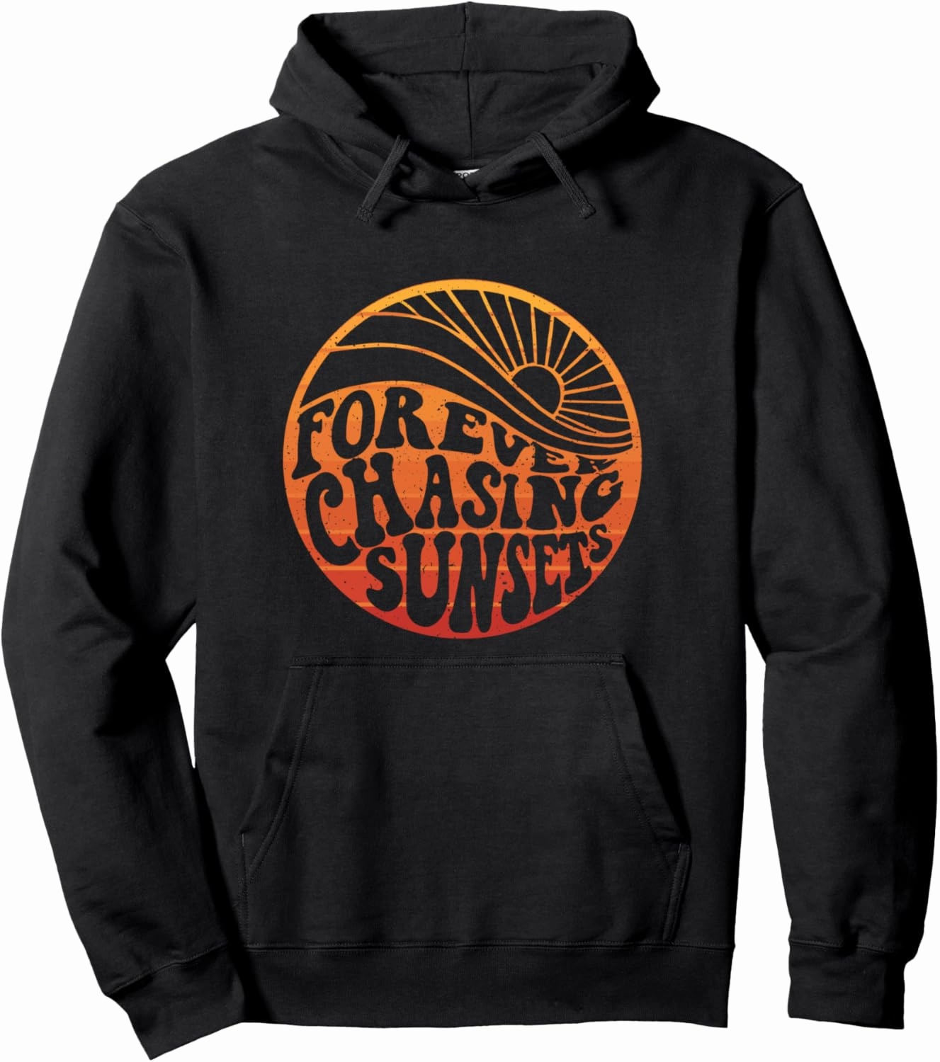 Forever Chasing Sunsets Beach Workout Summer Casual Pullover Hoodie