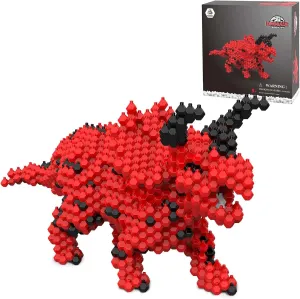 Fun Dinosaur Building Set 519 PCS,Triceratops Creative Educational Toys Boys Girls 8 , Animal Figures Building Kit Model Jurassic Dino Blocks Toy Dispaly Present for Kids Adults