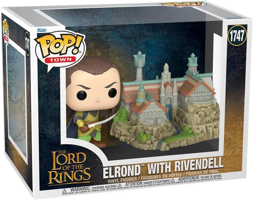 Funko Pop Town: The Lord of The Rings - Elrond with Rivendell - Collectable Vinyl Figure - Gift Idea - Official Merchandise - Toys for Kids & Adults - Fantasy Fans