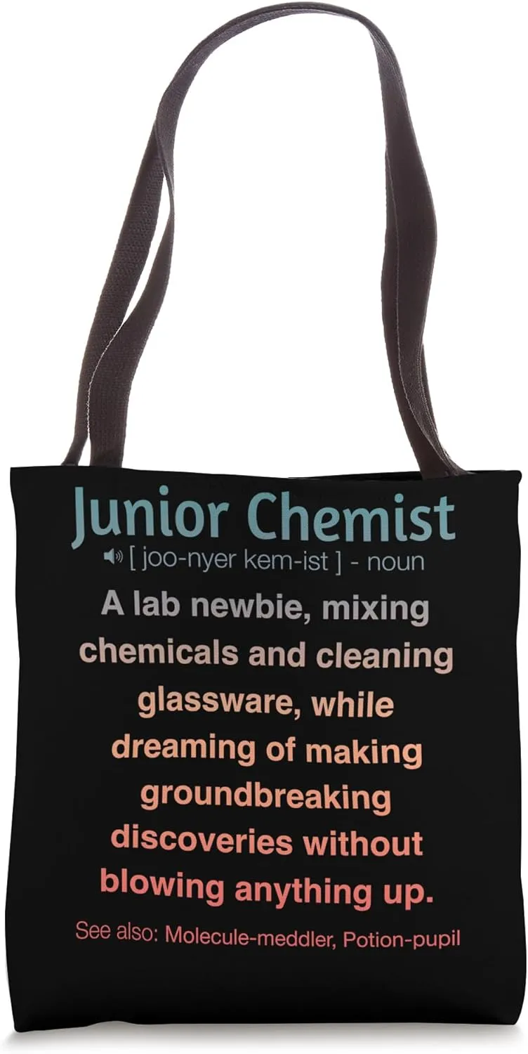 Funny Junior Chemist Tote Bag