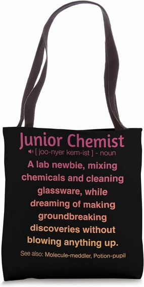 Funny Junior Chemist Tote Bag